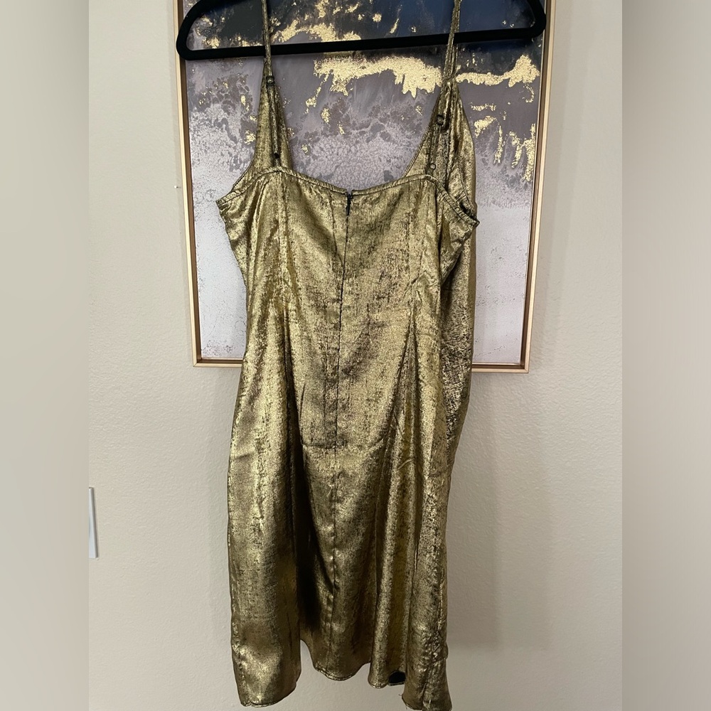 NWT Holiday Gold mini dress size medium - Picture 4 of 12
